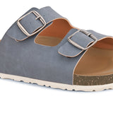 Sandal with buckle detailing for an adjustable fit and stylish look