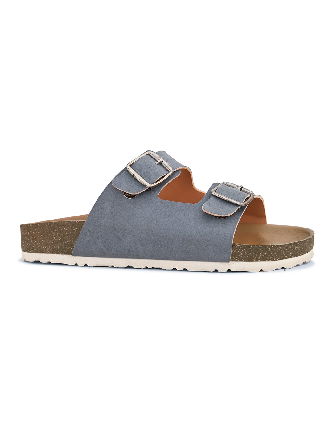 Sandal with buckle detailing for an adjustable fit and stylish look