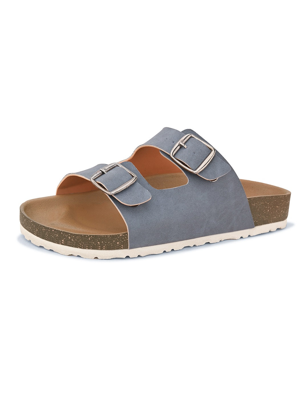 Sandal with buckle detailing for an adjustable fit and stylish look