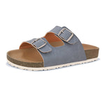 Sandal with buckle detailing for an adjustable fit and stylish look