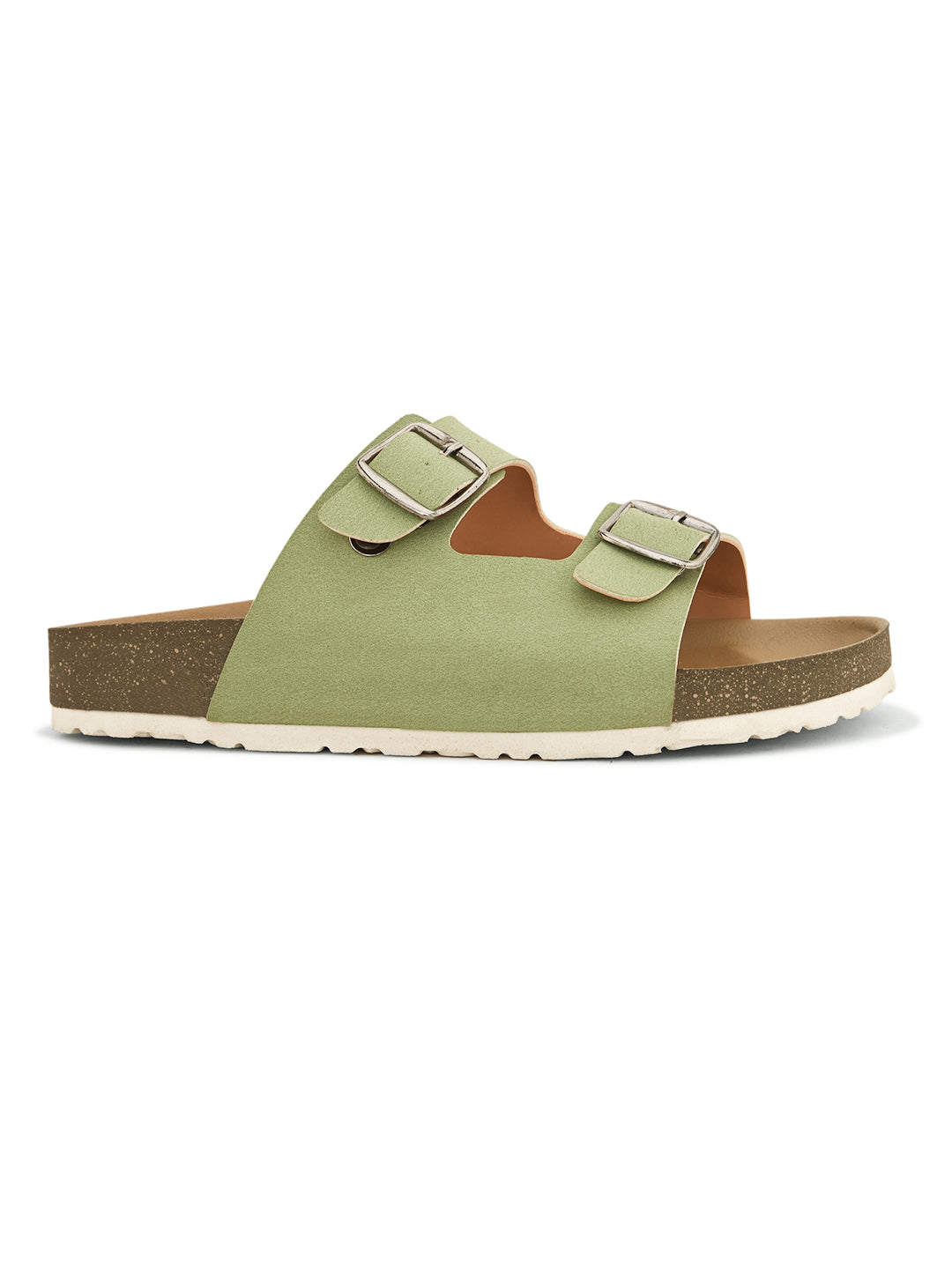Sandal with buckle detailing for an adjustable fit and stylish look