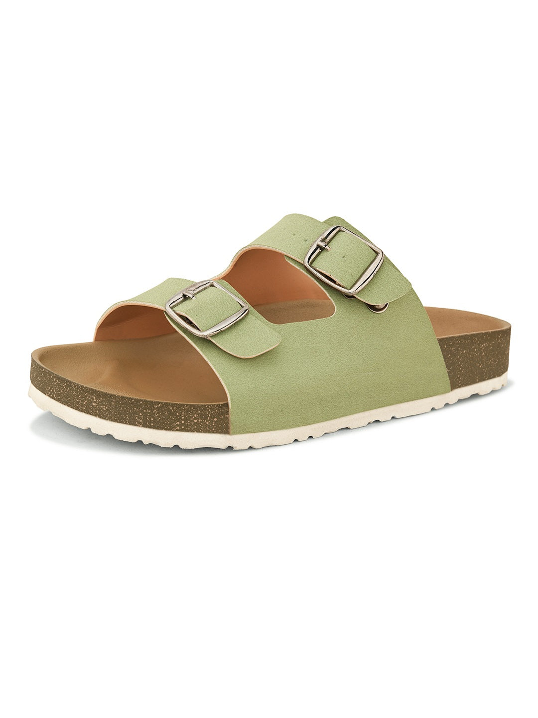 Sandal with buckle detailing for an adjustable fit and stylish look