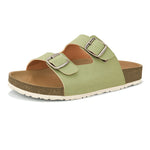Sandal with buckle detailing for an adjustable fit and stylish look