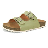 Sandal with buckle detailing for an adjustable fit and stylish look