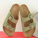 Sandal with buckle detailing for an adjustable fit and stylish look