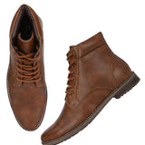 Ankle support casual boots with a sleek design, offering comfort and durability.