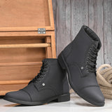 Sleek Men's Stylish Lace-Up Boots combining modern style with ultimate comfort.
