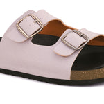Sandal with buckle detailing for an adjustable fit and stylish look