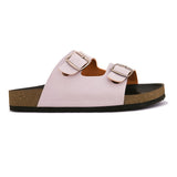 Sandal with buckle detailing for an adjustable fit and stylish look
