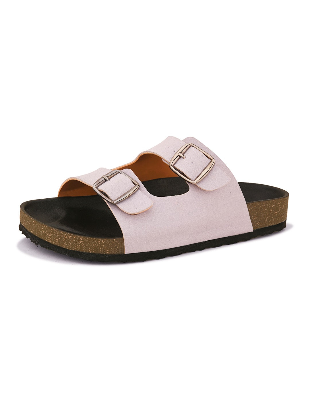 Sandal with buckle detailing for an adjustable fit and stylish look