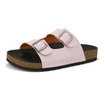 Sandal with buckle detailing for an adjustable fit and stylish look