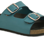 Sandal with buckle detailing for an adjustable fit and stylish look