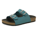 Sandal with buckle detailing for an adjustable fit and stylish look