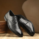 Men Formal Faux Leather Formal Lace Up Derby