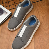 Grey colour Men's casual slip-on sneakers