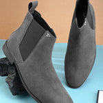 A image of elpaso grey Boots with white background