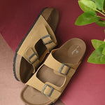 Men's casual flat heel buckle strap sandal