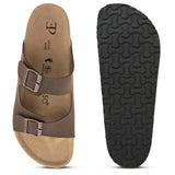 Men's Lightweight Casual Sandals - Synthetic Leather with Cushioned Sole