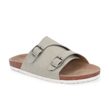 Men's casual sandals with slip-on style and buckle strap