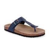 Blue Men's casual slip-on footbed sandal