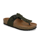 Olive Men's casual slip-on closure sandal