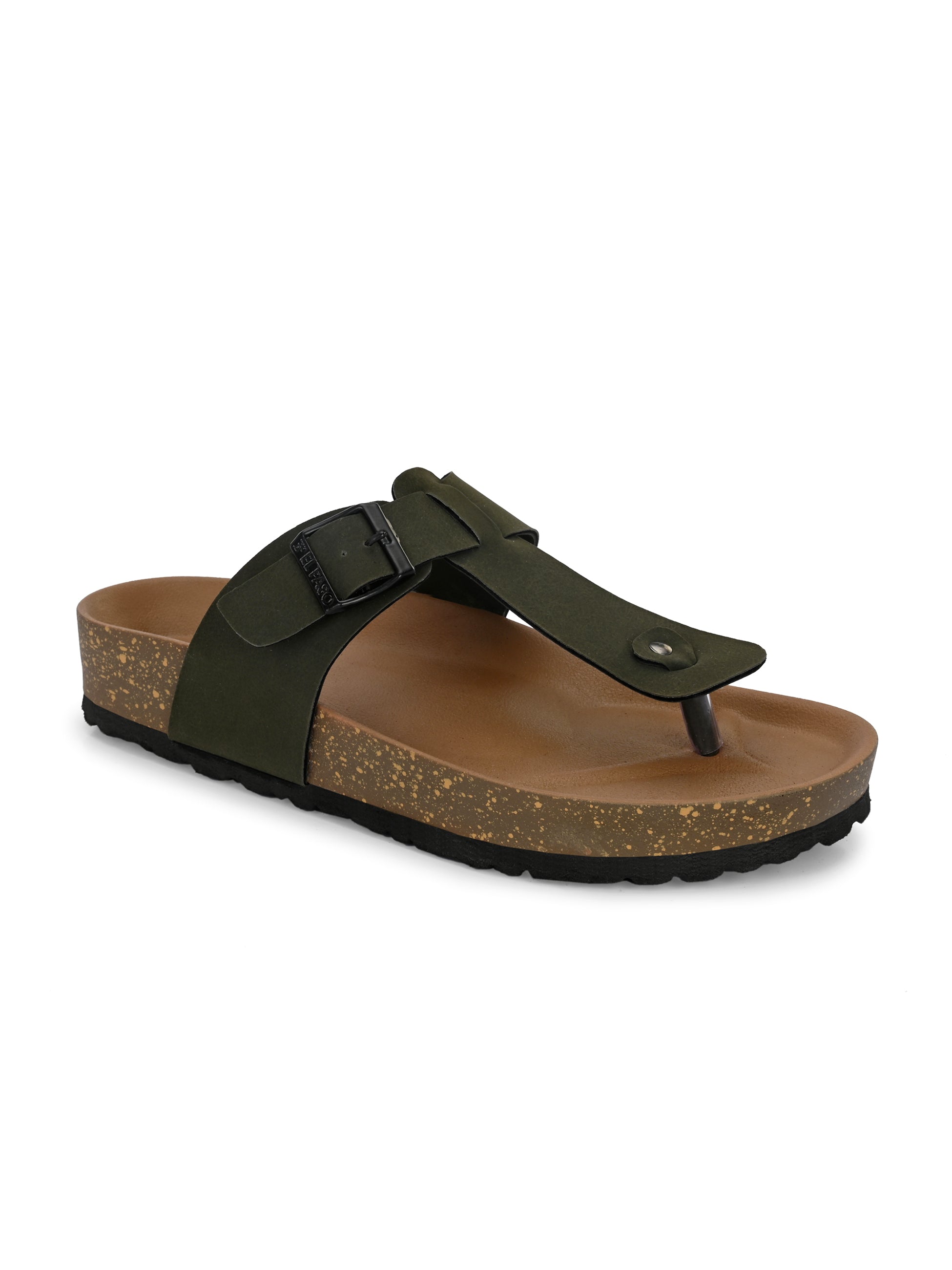 Olive Men's casual slip-on closure sandal