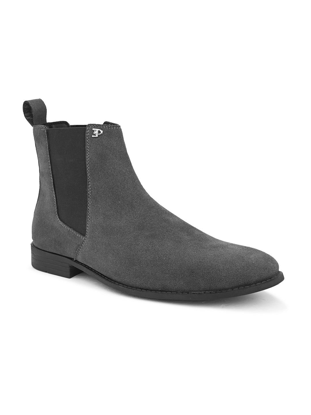 A image of elpaso grey Boot with white background