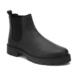 Matte Black Block Heel Boots