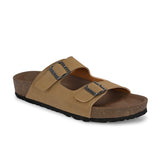 Men's casual flat heel buckle strap sandal 