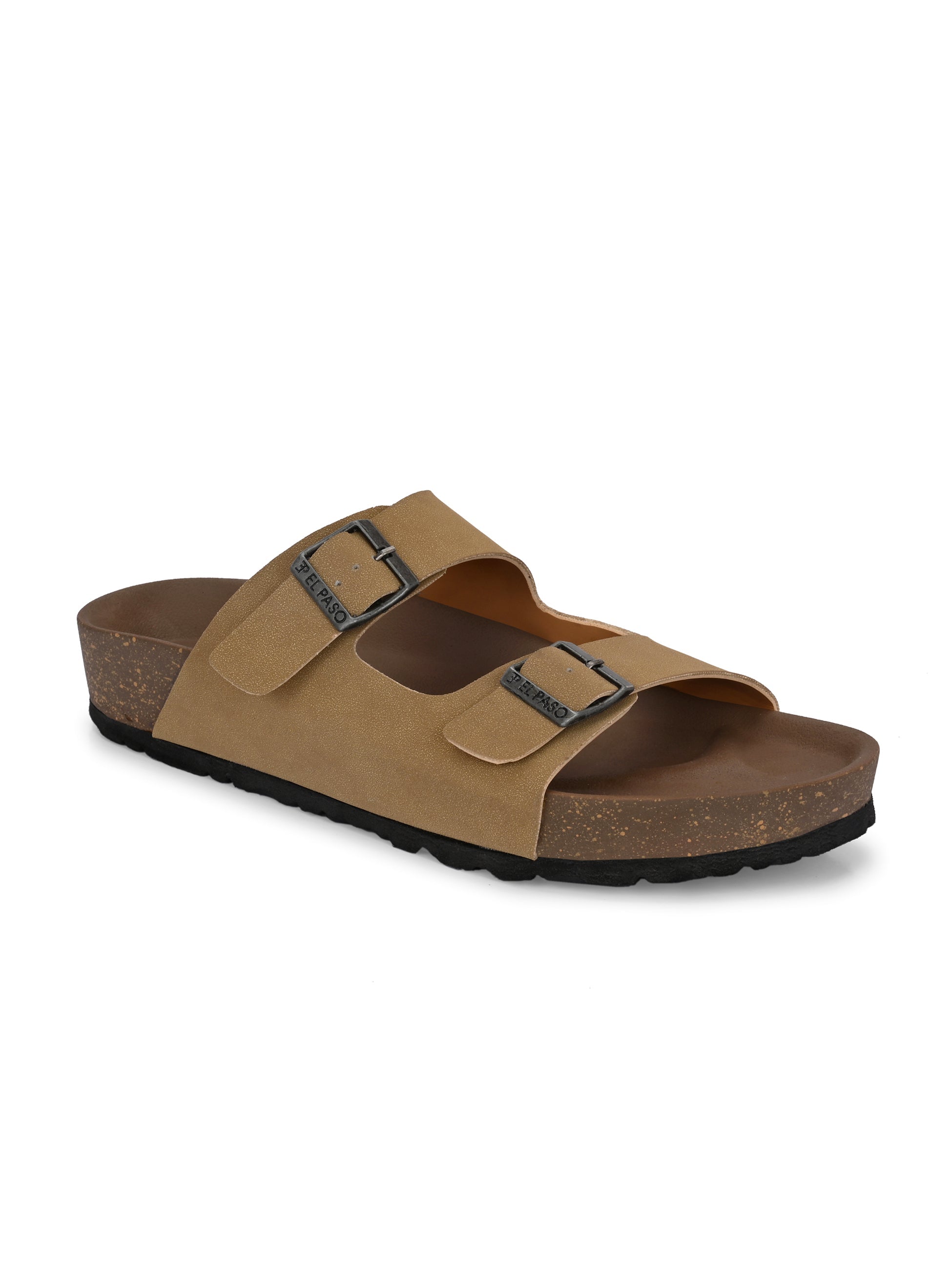 Men's casual flat heel buckle strap sandal 