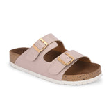 Light Pink Women's casual flat heel buckle strap sandal