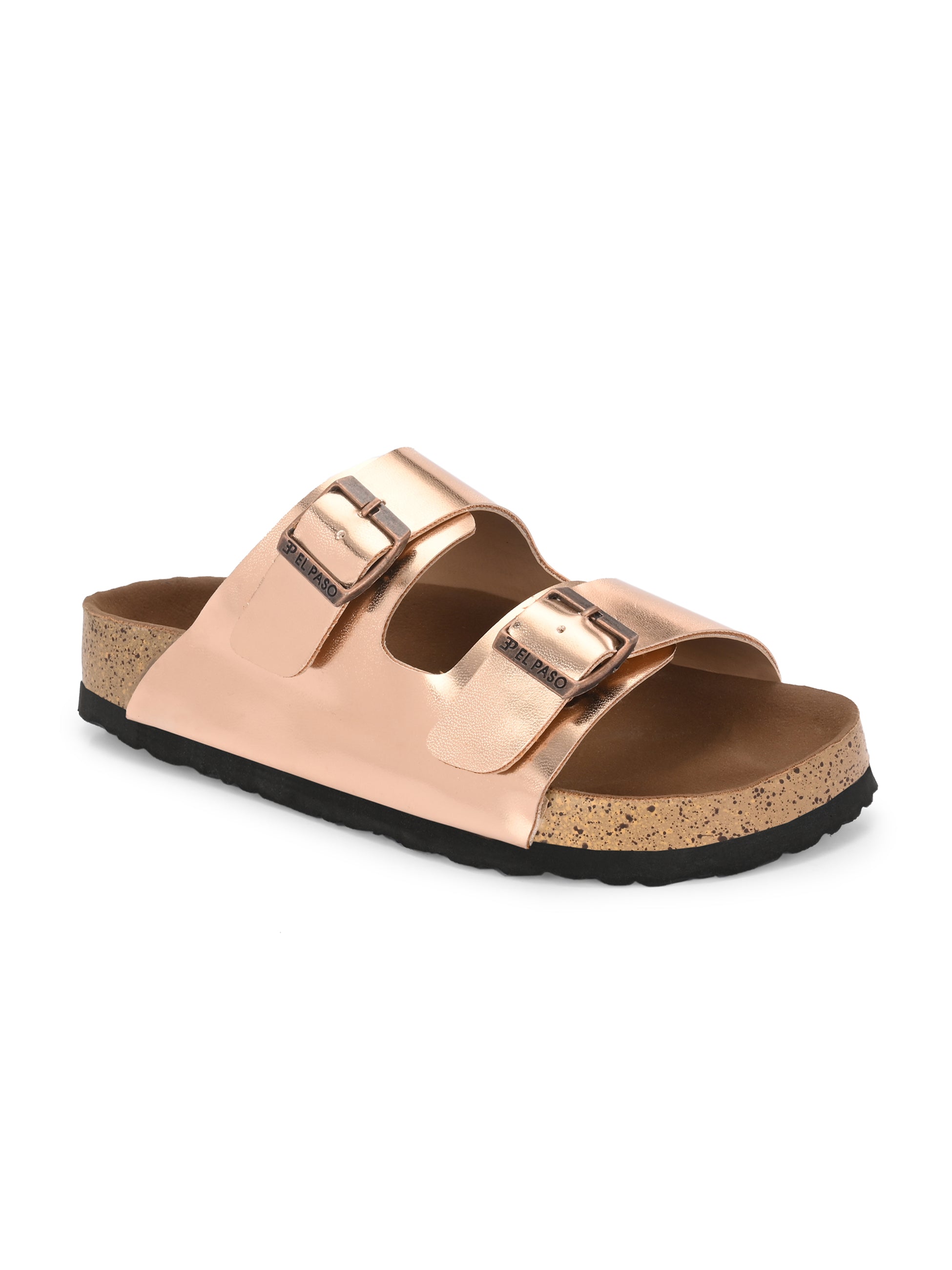 Women's casual flat heel buckle strap sandal