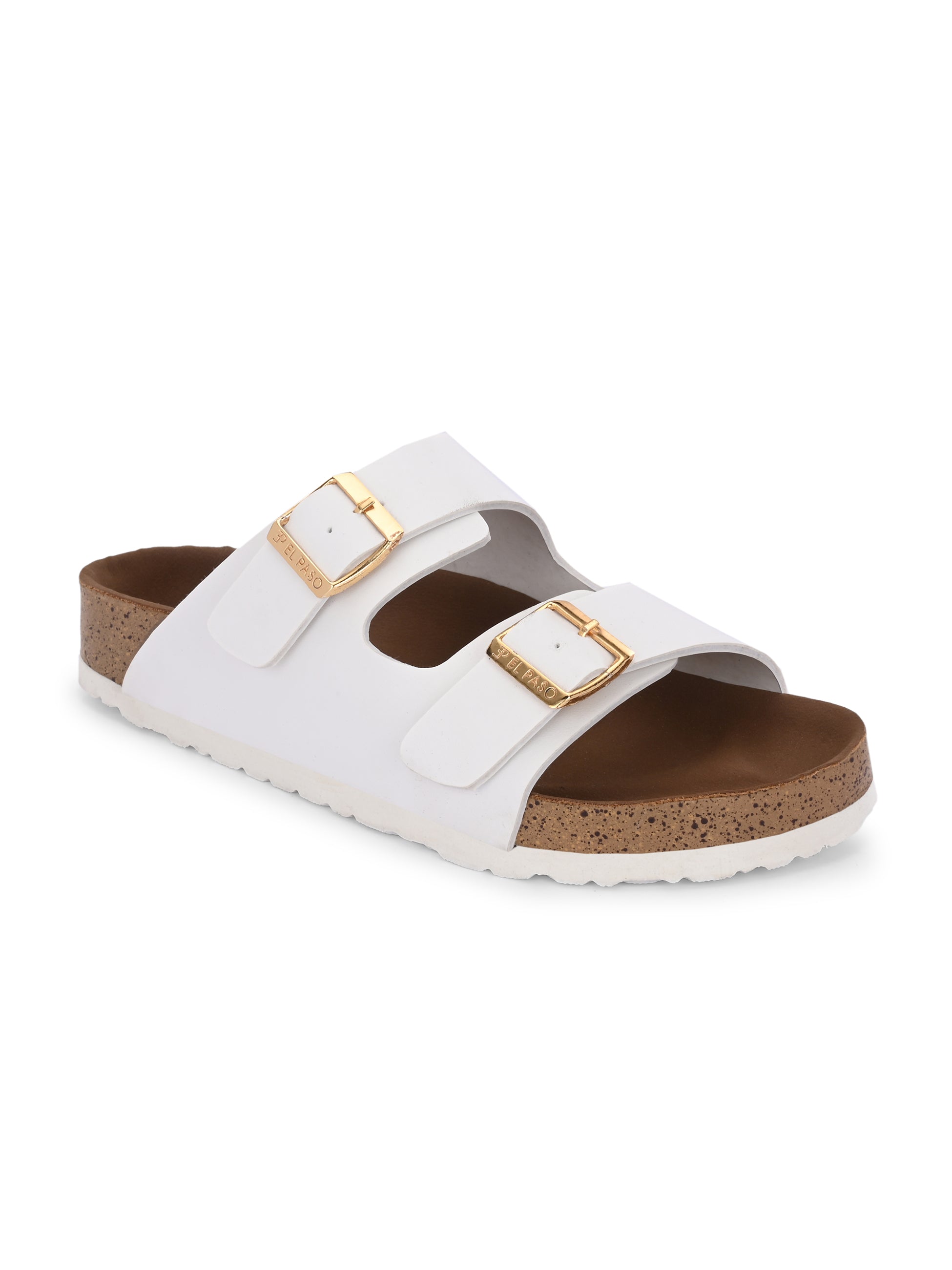 Women's casual flat heel buckle strap sandal