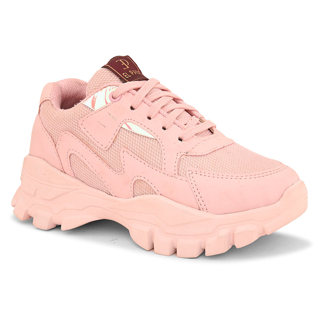 A image of elpaso pink sneaker with a trendy design 