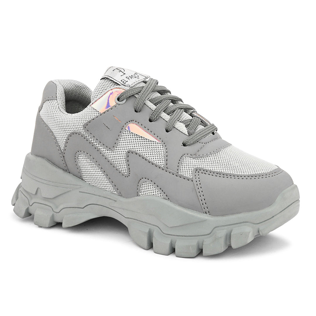 A image of elpaso white sneaker with a trendy design