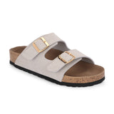 Women's casual flat heel buckle strap sandal