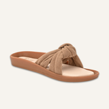Open Toe Flats With Bow For Women