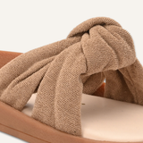 Open Toe Flats With Bow For Women