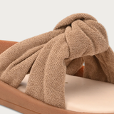 Open Toe Flats With Bow For Women