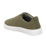 Olive colour Men's casual slip-on sneakers