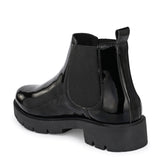 Matte Black Block Heel Boots