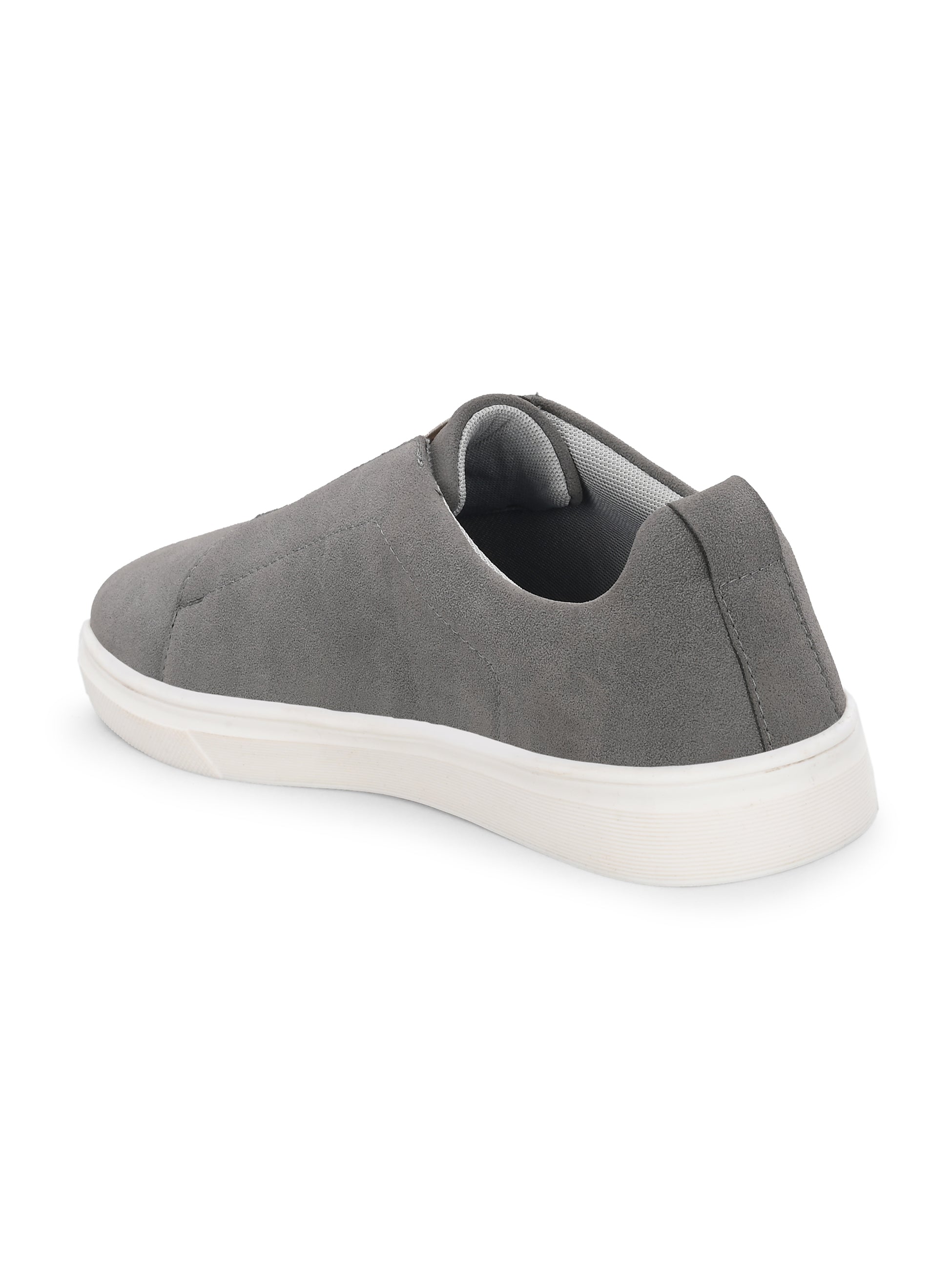 Grey colour Men's casual slip-on sneakers