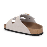 Women's casual flat heel buckle strap sandal