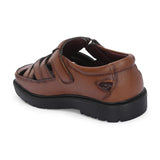 Men Shoe-Style Faux Leather Casual Slip On Sandals