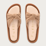 Open Toe Flats With Bow For Women
