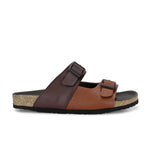 Elegant Sandstone Leather Slip-On Sandal - El Paso Fashion