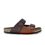 Elegant Sandstone Leather Slip-On Sandal - El Paso Fashion