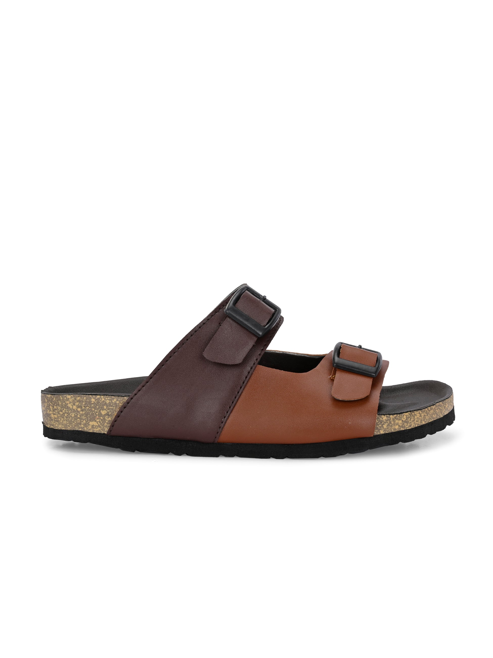 Elegant Sandstone Leather Slip-On Sandal - El Paso Fashion