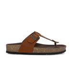 Tan Men's casual slip-on closure sandal