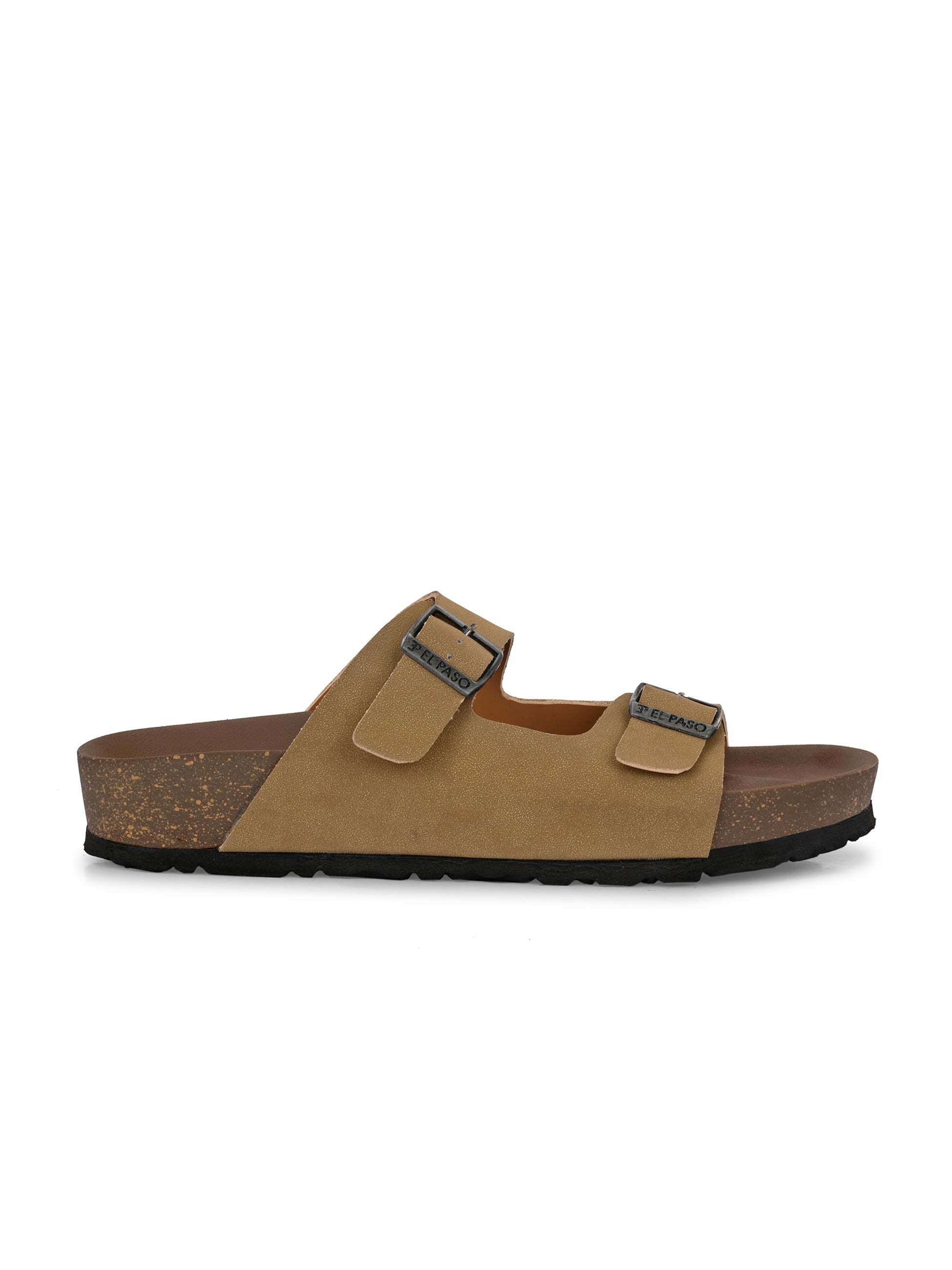 Men's casual flat heel buckle strap sandal